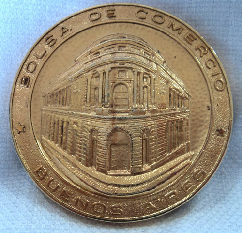 Medalla Bolsa De Comercio Buenos Aires Dorada D G8