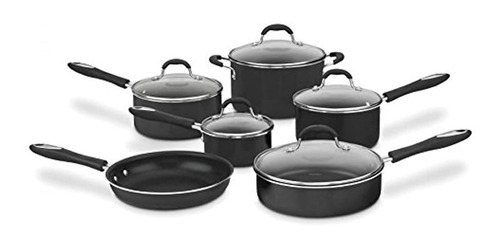 Cuisinart Advantage Black Nonstick 11-pc. Baterías De Cocina