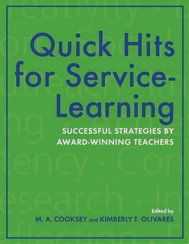 Quick Hits For Service-learning, De Mary A. Cooksey. Editorial Indiana University Press, Tapa Blanda En Inglés