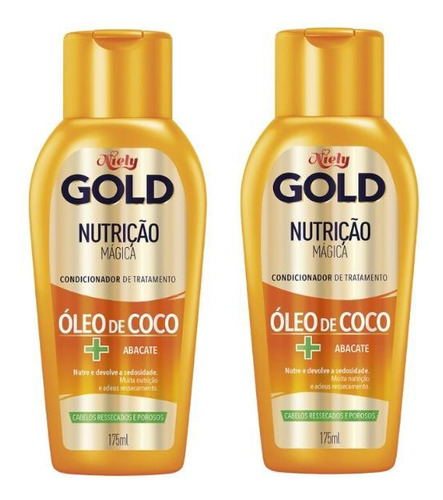  Condicionador Niely Gold 175ml Nutriçao Poderosa - Kit C/2un