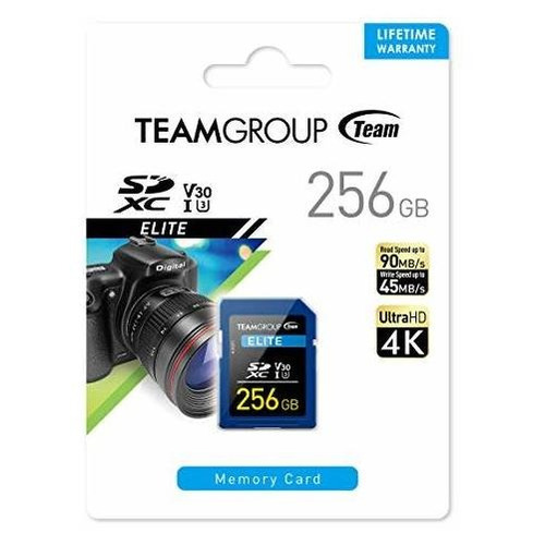 Teamgroup Elite Uhs-i U3 V30 Uhd De 256 Gb, Velocidad De Lec