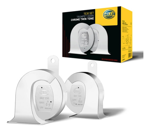 Juego Bocinas Caracol Hella 12v-112db(a)-410hz-510hz-tonos 2