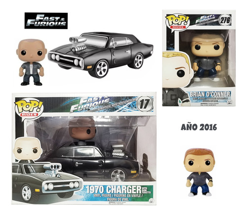 Fast & Furious Toretto Charger Y Brian 2 Funko 2016 Original