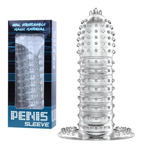 Funda Cristal De Silicona Texturada Para El Pene Sex Shop