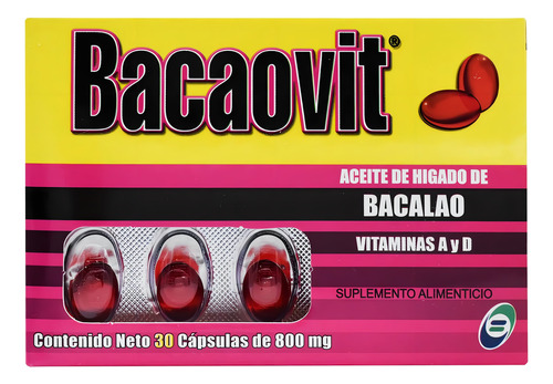 Bacaovit 30 Cap Sabor Sin Sabor