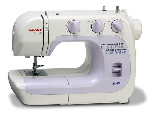 Máquina de coser recta Janome 2049 portable blanca 220V
