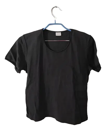Remera basica negra mujer hotsell