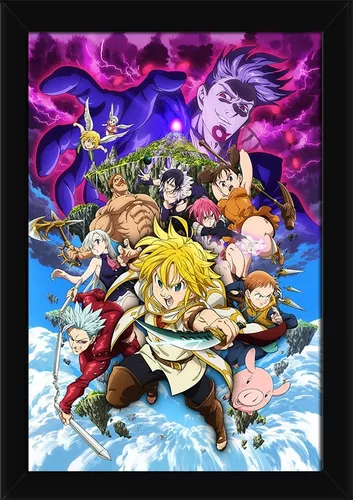 Big Poster do Anime Nanatsu no Taizai Tamanho 90x60 cm LO006