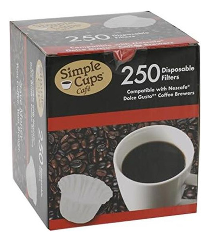 Filtros De Café De Papel Desechables De Tazas Simples 250) Y
