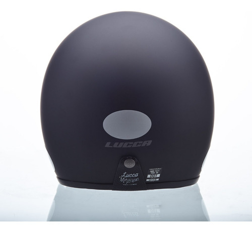 Capacete Lucca Custom Old School Matt Black - Full