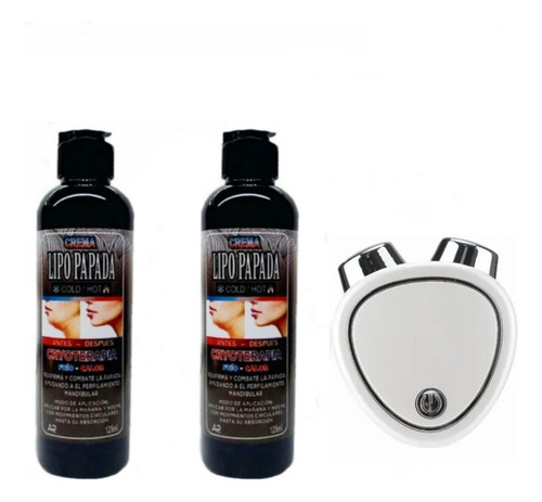 Electroestimulador Microcorriente Pack X2 Lipopapada Lifting