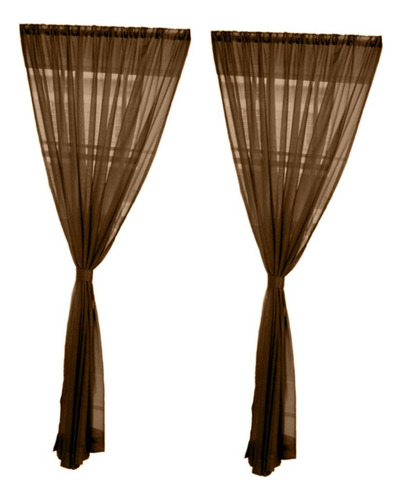 Jjzs 2 Peças Cortinas De Janela Decoração Para Casa Café