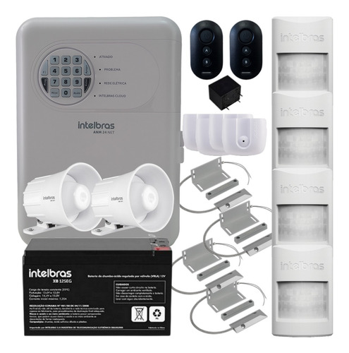 Alarme Intelbras Anm24 Net Sensor Porta Aço Pesado Infra Pet