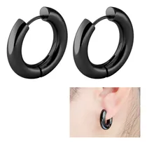 Comprar Aros De Hombre Aros Argolla Mujer Aros Grandes Acero Negro