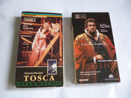 2 Cintas Vhs  Tosca ----otello  .operas              Ljp