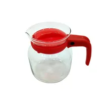 Comprar Jarra De Vidrio Templado Cafe Te 1 Litro Apto Fuego Con Tapa