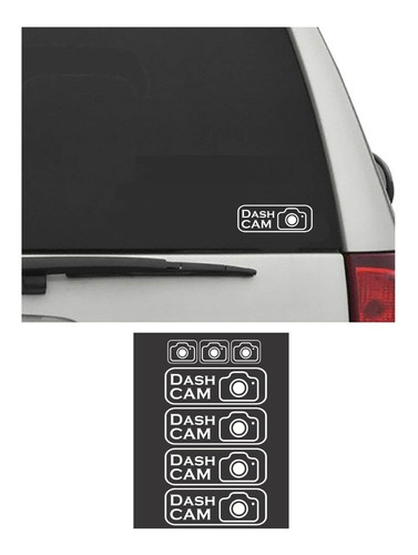 Dash Cam Kit De Stickers Para Autos Advertencia Disuasión 9