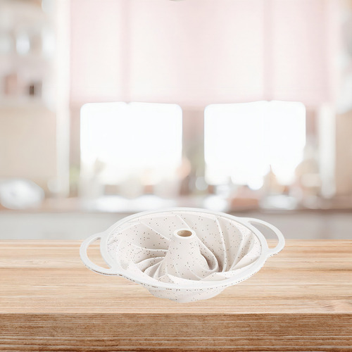 Forma Assadeira Silicone Espiral Flan Antiaderente Vanilla