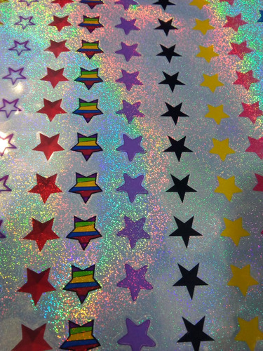 Sticker Resist Al Agua Estrellitas Frascos, Tazas Vasos