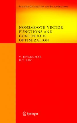 Libro Nonsmooth Vector Functions And Continuous Optimizat...