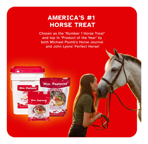 Galletas Prémium Naturales Para Caballos Con Manzana Y Avena