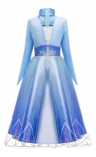 Disfraz Niñas Frozen Elsa Princesa Casaca Vestido 