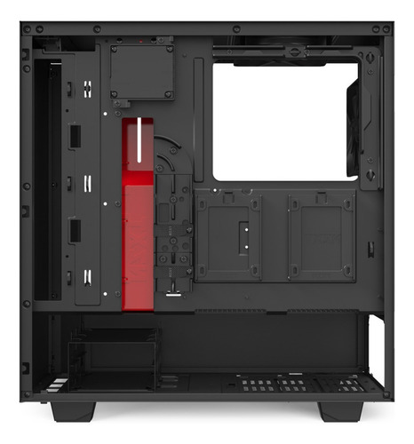 Imagen 2 de 5 de Gabinete Nzxt H510i Compact Negro/rojo Atx