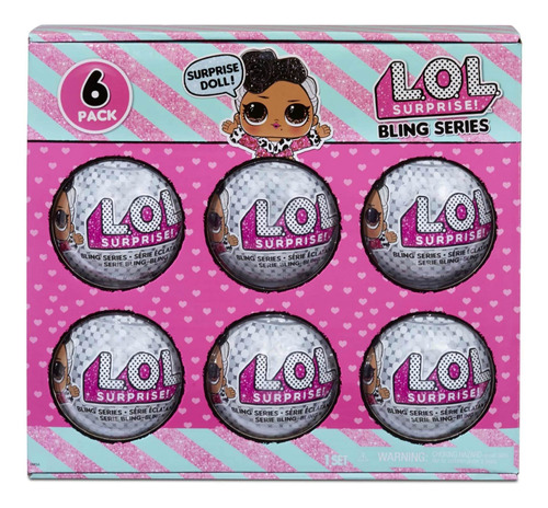 Lol Surprise Bling Series Doll Playset 6 Esferas