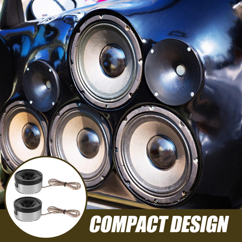 1 Par De Alto-falantes Mini Dome Tweeter Para Áudio Automoti