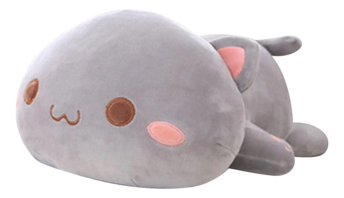 Peluche Almohada Gato Gris 30 Cm