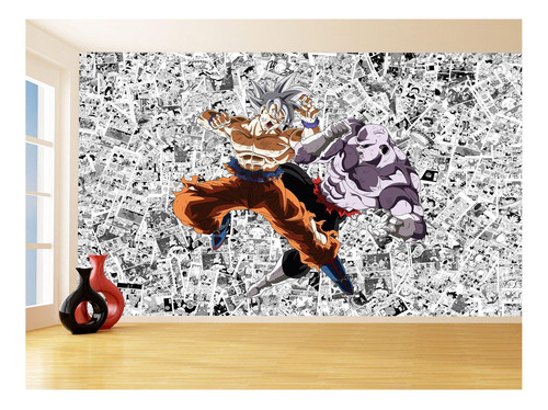 Papel De Parede Dragon Ball Goku Página Manga 3,5m Dbz558