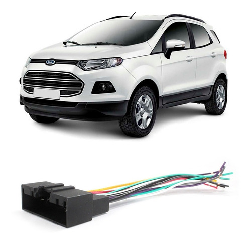 Chicote Som Ecosport 13 14 15 A 20 Conector Radio Multimidia