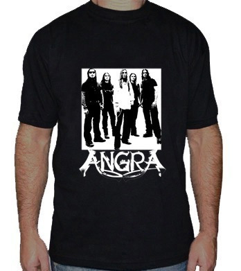 Angra Remera Premium Estampada Con Vinilo Inalterable!