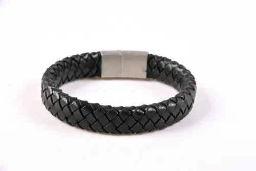 Pulsera Trenzada De Cuero