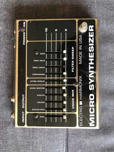 Pedal Guitarra Electro Harmonix Micro Synthesizer Vintage
