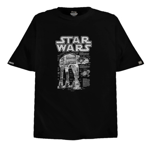 Camiseta Oversize At Nave Vehículo Datos Star Wars Ecz  