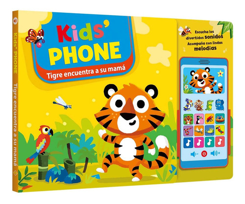 Libro Kids Phone Smartphone Tigre Encuentra A Su Mamá. Lexus