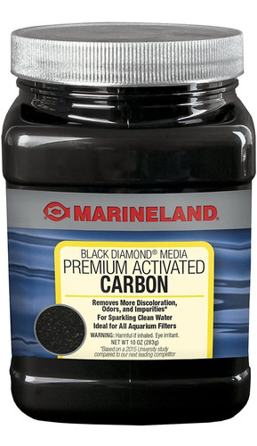 Marineland Black Diamond Carbón Activado Premium, Negro / Gr