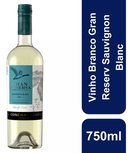 Vinho Branco Gran Reserv Sauvignon Blanc 750ml Concha Y Toro