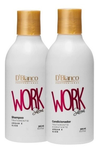 Kit Shampoo + Condicionador 300ml D'bianco Work Salone