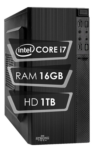 Computador Cpu Intel Core I7 16gb Hb 1tb Strong Tech