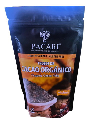 Nibs De Cacao Raw Organico Premium Chocolate 200 Gr