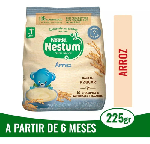 Nestum Cereal Infantil Arroz - Bajo en azúcar X225g