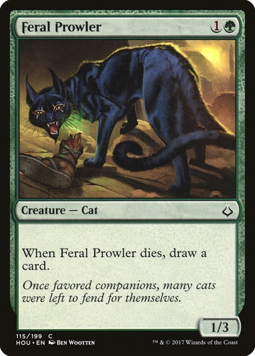 Carta Magic Feral Prowler Hour Of Devastation Mtg Bsas