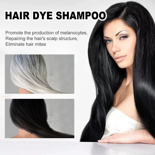 // Para Shampoo 2 Peças Para Cobrir Cabelos Grisalhos Com