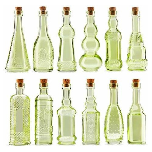 Botella Decorativa Pequeñas Minibotellas De Vidrio Vintage 