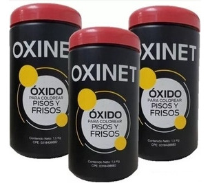 Óxido Para Piso Color Rojo 1.5kg Marca Oxinet