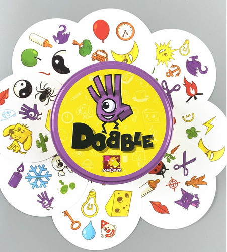 Imagen 3 de 10 de Spot It Dobble Juego De Carta De Mesa Caja 2 Pcs