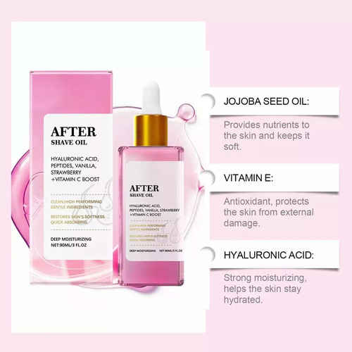2 Piezas De Aceite De Fresa Para Después Del Afeitado Para U