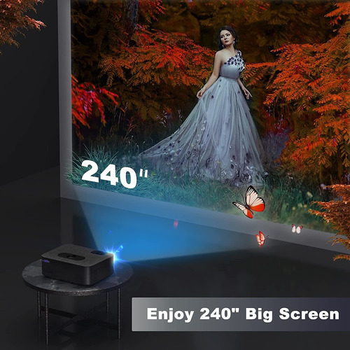 Imagen 6 de 6 de Mini Proyector Vili Nice 5000l Wifi Compatible C/ Fire Stick